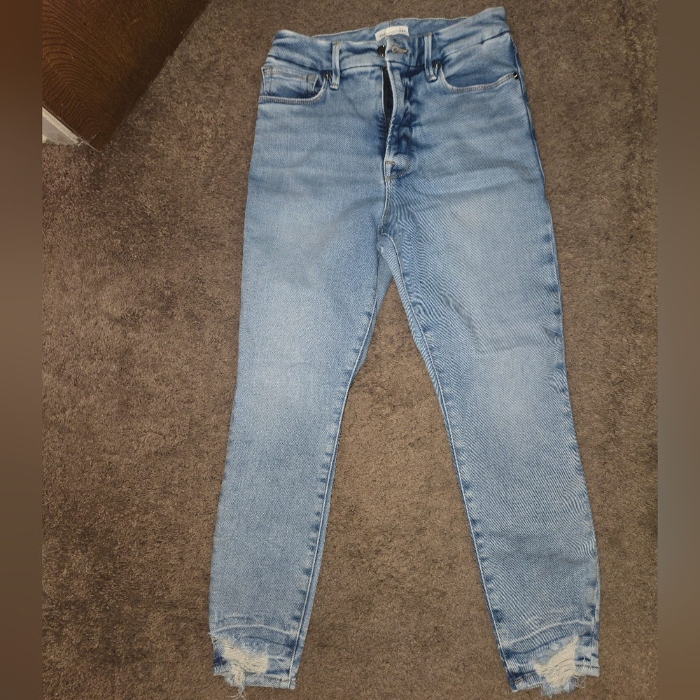 Good American Light Blue Skinny Jeans